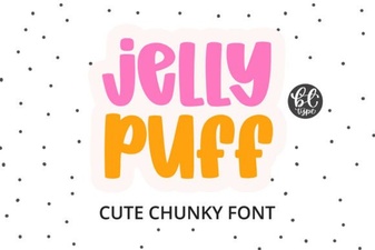 Jelly Puff Font: a Fun & Playful Design Resource