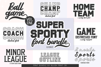 Introducing the Super Sport Bundle Font Collection