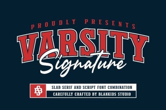 Varsity Signature Font for Sports Projects & Logos