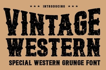 Craft Designs with Authentic Vintage Western Fonts
