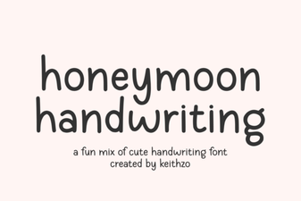 Honeymoon Font: Elegant Scripts for Wedding Projects