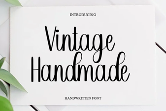 Craft Projects with Vintage Handmade Fonts