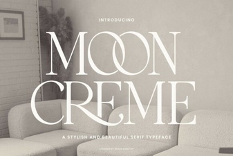 Moon Creme Font: Design Inspiration & Download